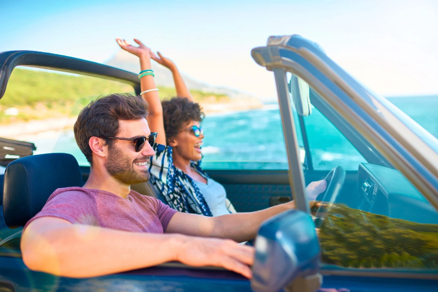 Couple on a Road Trip