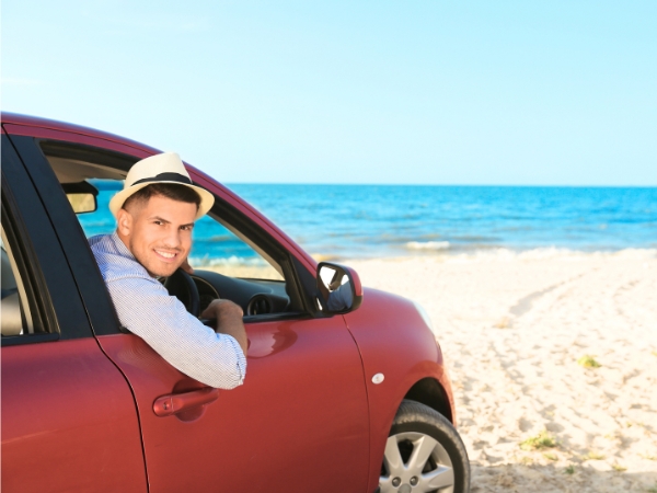 Car on the Beach